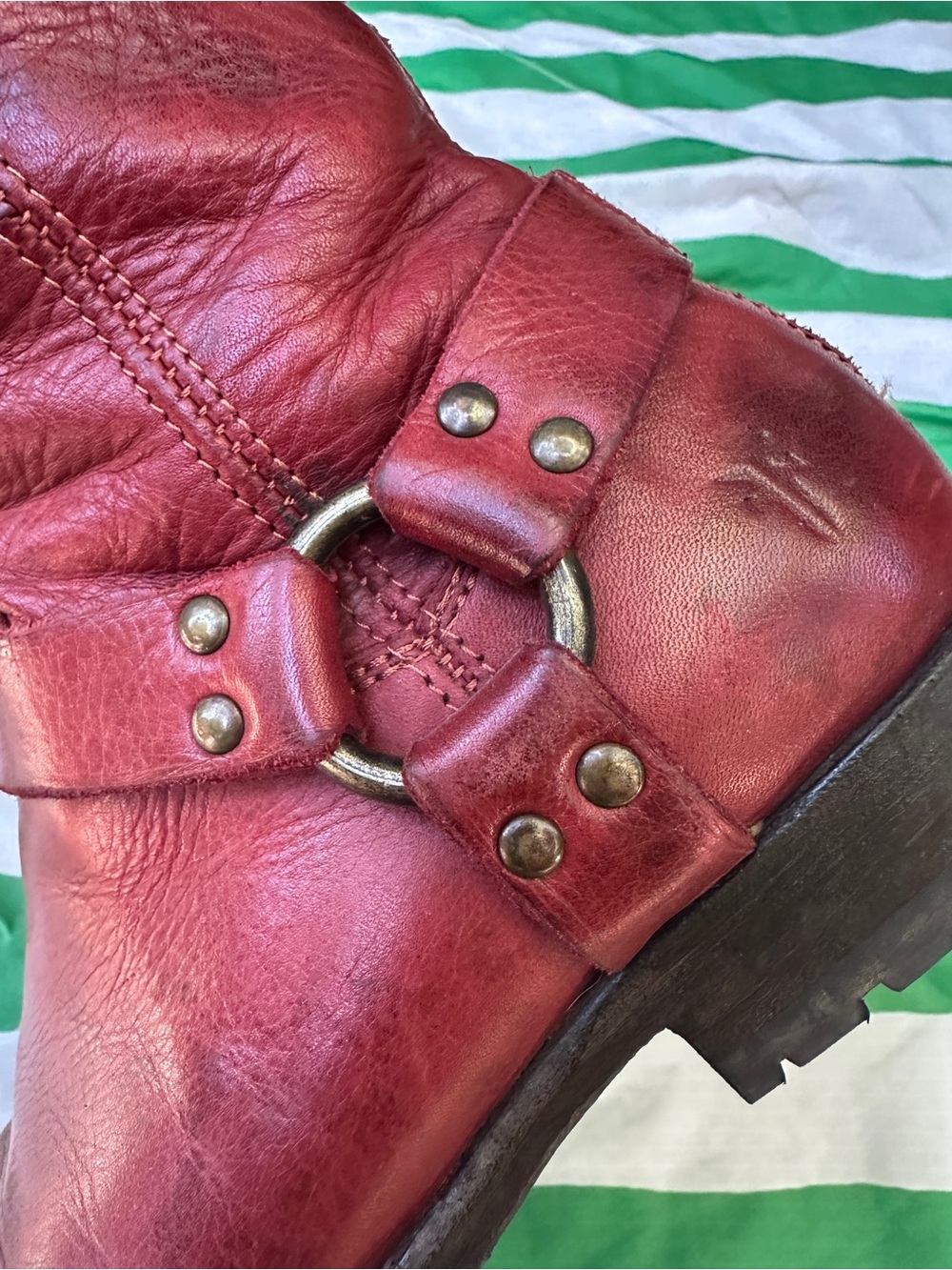 FRYE Veronica ankle harness boots (resoled with vibram lug soles!) - Picture 9 of 9